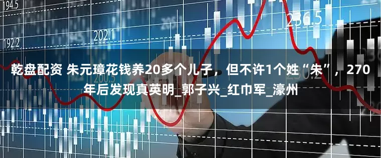 乾盘配资 朱元璋花钱养20多个儿子，但不许1个姓“朱”，270年后发现真英明_郭子兴_红巾军_濠州